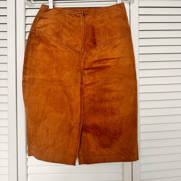 Leather skirt vintage - Picture 3 of 5